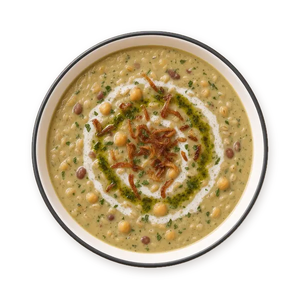 Illustration of a bowl of Ash-e Jo