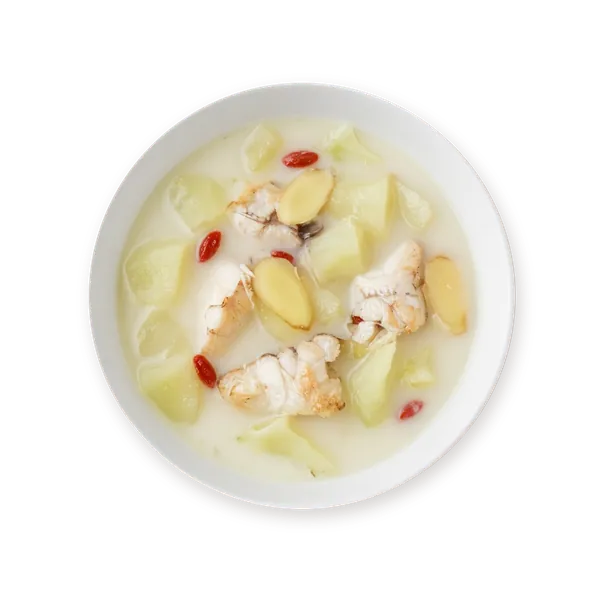 Illustration of Green Papaya and Fish Soup